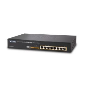 Switch Planet Fast Ethernet FSD-808HP HPoE 55W, 8 Puertos