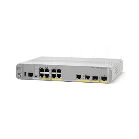 Switch Cisco Gigabit Ethernet Catalyst 2960-CX PoE LAN Base, 8 Puertos