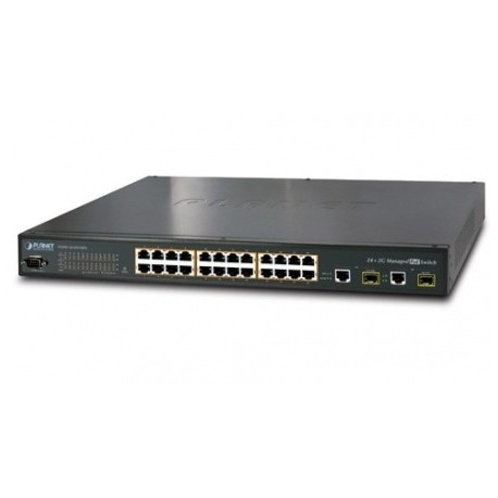 Switch Planet Fast Ethernet FGSW-2620VMP4, 24 Puertos