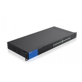 Switch Linksys Gigabit Ethernet para Rack LGS124P, 24 Puertos