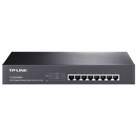 Switch TP-LINK Gigabit Ethernet TL-SG1008PE,