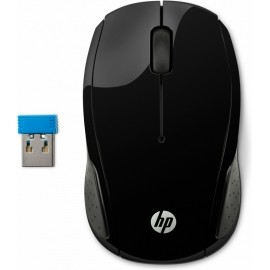 Mouse HP Óptico 200, Inalámbrico, USB, 1000DPI, Negro
