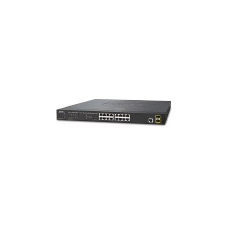 Switch Planet Gigabit Ethernet GS-4210-16T2S, 16 Puertos