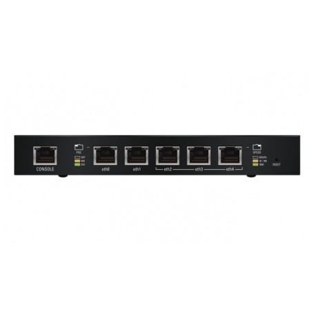 Router Ubiquiti Networks Gigabit Ethernet con Firewall EdgeRouter, 5x RJ-45, Negro