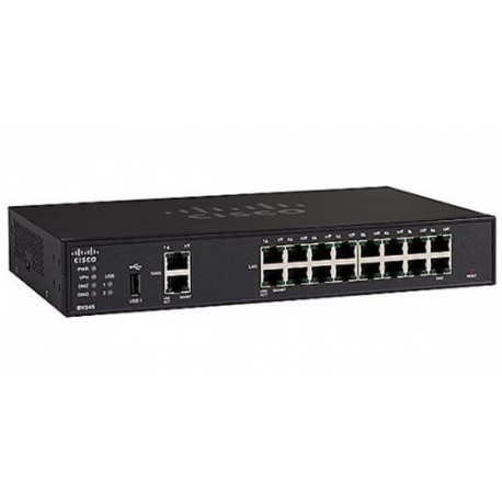 Router Cisco Gigabit Ethernet con Firewall RV345, 16x RJ-45,