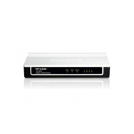 Router TP-LINK TD-8840T, Inalámbrico, ADSL, 4x RJ-45