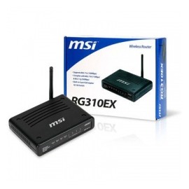 Router MSI Fast Ethernet RG310EX, Inalámbrico, 5x RJ-45, 2.4GHz, con 1 Antena de 2dBi