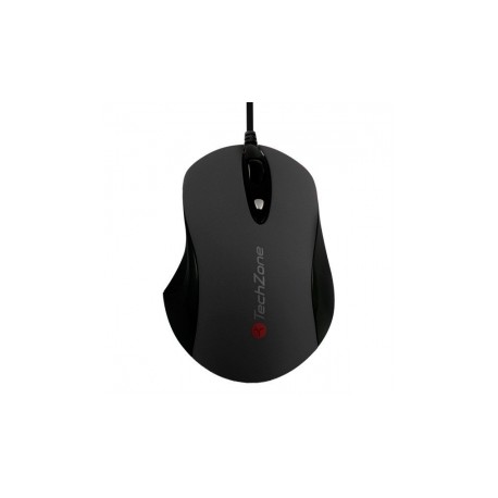 Mouse Techzone Óptico TZ16MOU01-ALA, Alámbrico, 1600DPI, Negro