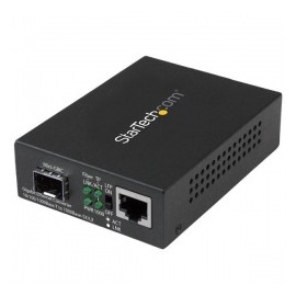 StarTech.com Convertidor de Medios Ethernet Gigabit a Fibra con SFP abierto