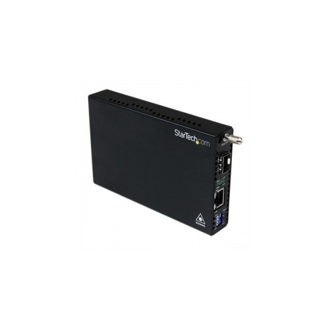 StarTech.com Convertidor de Medios Gigabit Ethernet UTP RJ45 a Fibra con una Ranura SFP Disponible
