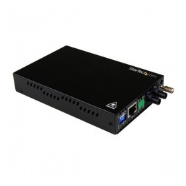 StarTech.com Convertidor de Medios Ethernet 10-100 Mbps a Fibra Multimodo Conector ST - 2km
