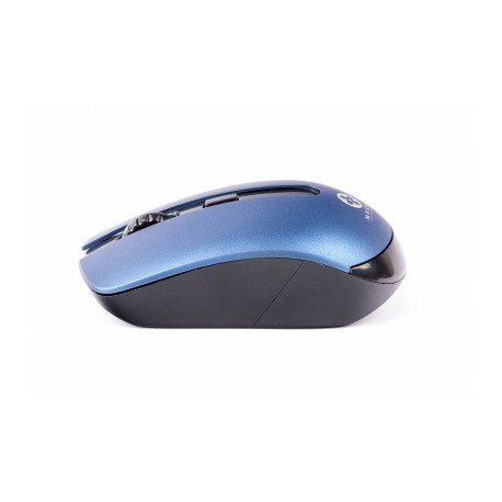 Mouse Naceb Óptico NA-594AZ, Inalámbrico, USB, 1600DPI, Azul