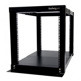 StarTech.com Rack Gabinete de Marco Abierto de 4 Postes, 12U, Tipo Bastidor