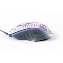 Mouse Gamer Naceb Óptico NA-592BL, Alámbrico, USB, 1200DPI, Blanco