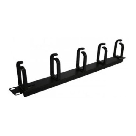 Enson Organizador de Cables Horizontal 19 1U, Negro