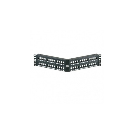 Panduit Panel de Parcheo Angular 48 Puertos, Negro