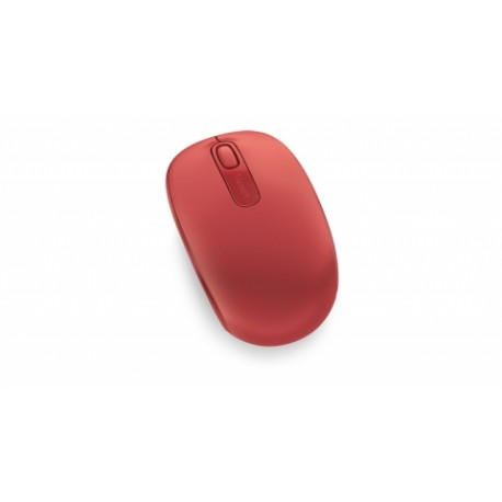 Microsoft Wireless Mobile Mouse 1850, Inalámbrico, USB, 1000DPI, Rojo