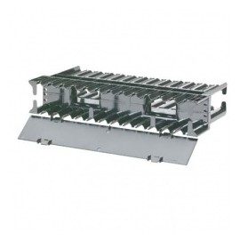 Panduit Organizador Horizontal de Cables Frontal y Posterior para Rack 19, Negro