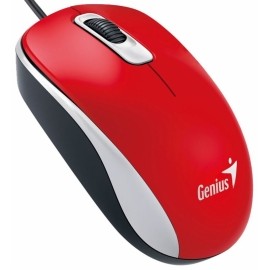 Mouse Genius Óptico DX-110, Alámbrico, USB, 1000DPI, Rojo