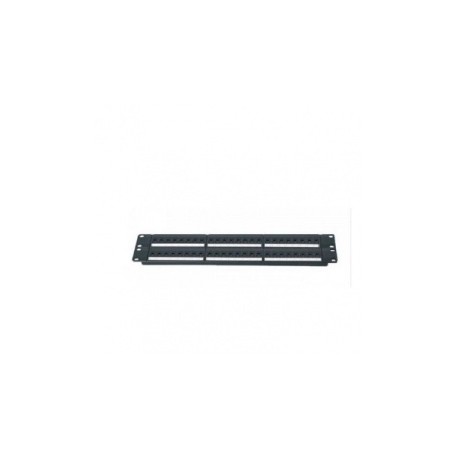 Enson Panel de Parcheo Cat6 para Rack de 19, 48 Puertos, 1U, Negro