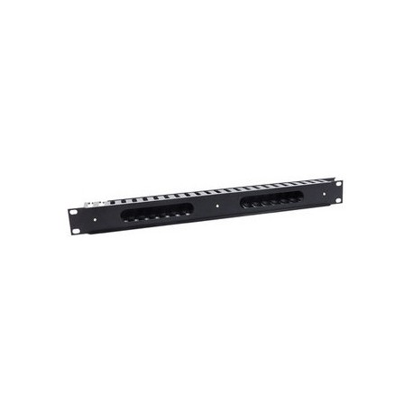 Intellinet Organizador Horizontal de Cables Metálico para Rack Gabinete 19, 1U, 5cm